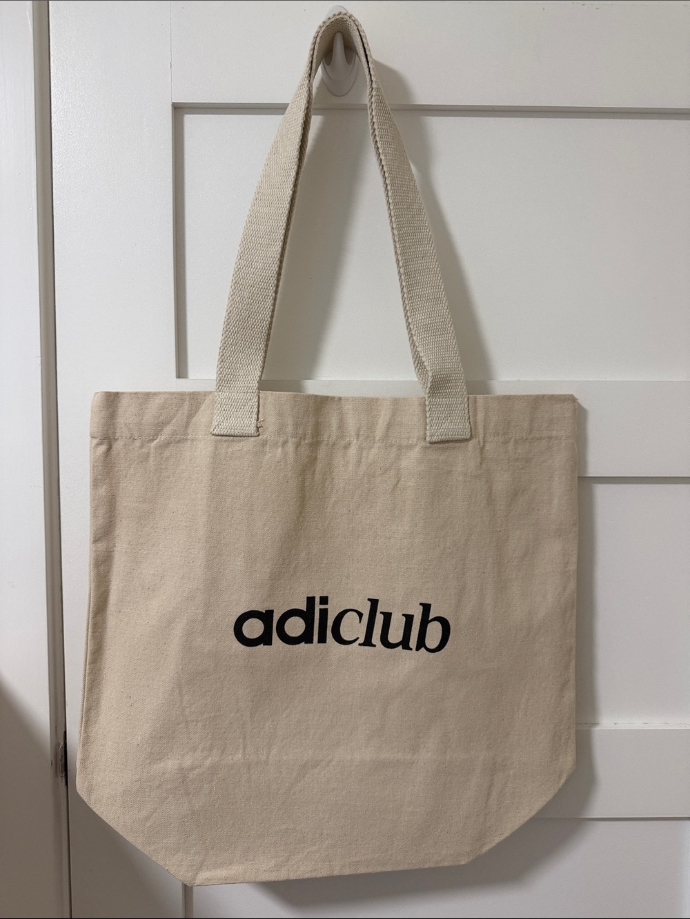 Adidas Natural Canvas 'adiclub' Tote Bag